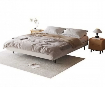 Modern Double Bed-ID:102701254