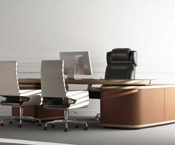 Modern Office Desk And Chair-ID:312099938