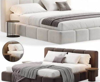 Modern Double Bed-ID:502818116