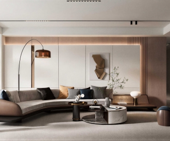 Modern A Living Room-ID:872615105