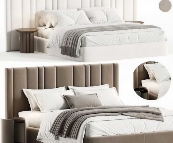 Modern Double Bed-ID:668282034