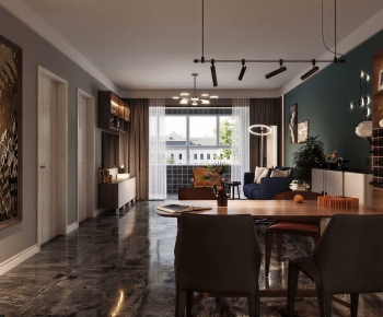 Modern Dining Room-ID:910423048