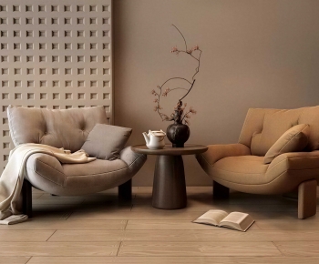 Wabi-sabi Style Lounge Chair-ID:350649489