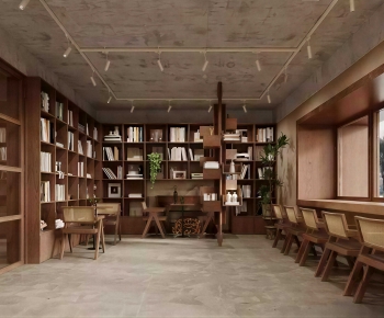 Wabi-sabi Style Bookstore Book Bar-ID:418782953