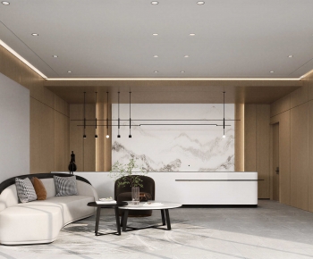 Modern Office Reception Desk-ID:199110592