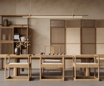 New Chinese Style Tea Tables And Chairs-ID:517613892