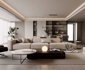 Modern A Living Room-ID:792119033