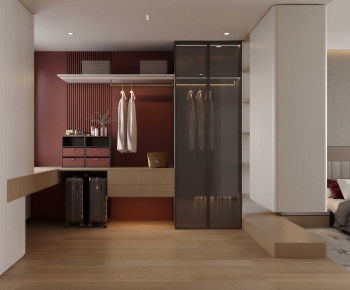 Modern Clothes Storage Area-ID:487948896