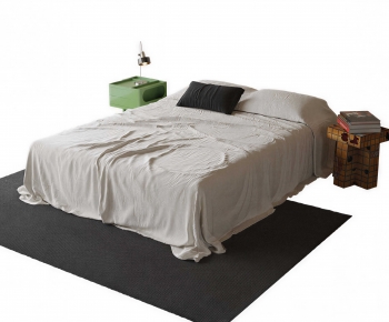 Modern Double Bed-ID:529062036