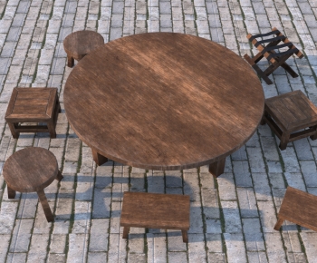 New Chinese Style Leisure Table And Chair-ID:538858899