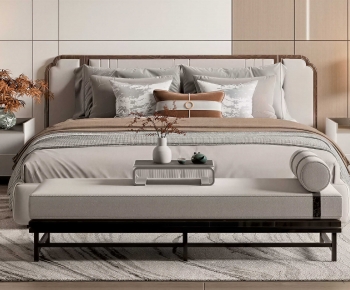 New Chinese Style Double Bed-ID:788865099