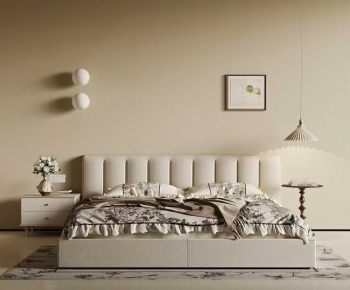 Modern Double Bed-ID:187628981