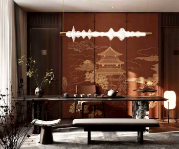 New Chinese Style Tea House-ID:290146118