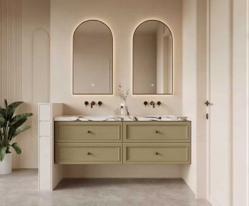 French Style Bathroom Cabinet-ID:214900027
