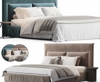 Modern Double Bed-ID:631970884