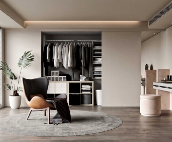 Modern Clothes Storage Area-ID:317348007