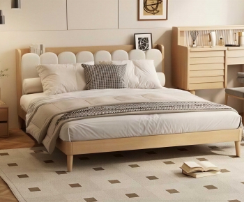 Modern Double Bed-ID:928913129