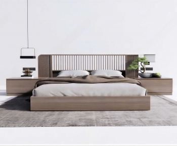 New Chinese Style Double Bed-ID:473835956
