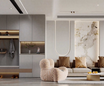 Modern A Living Room-ID:275863894