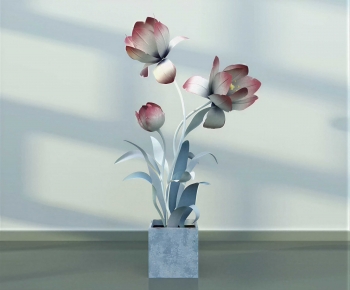 Modern Ground Green Plant Potted Plants-ID:124118094