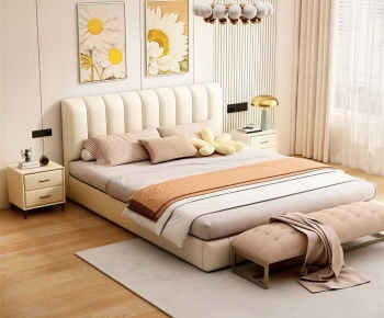 Modern Double Bed-ID:980046038