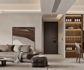 Modern A Living Room-ID:662269667