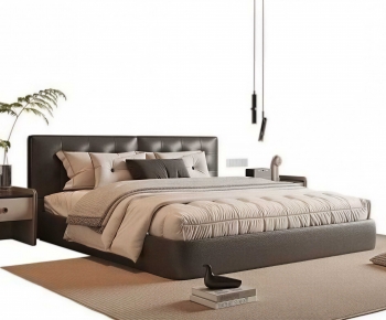 Modern Double Bed-ID:205411919