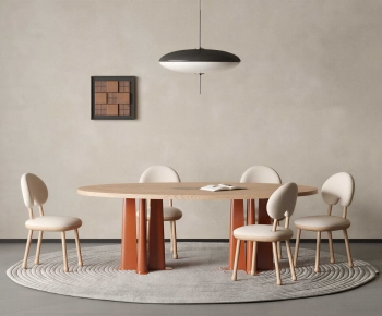 Wabi-sabi Style Dining Table And Chairs-ID:928599852