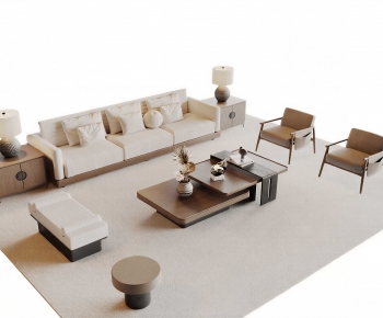 New Chinese Style Sofa Combination-ID:283358104