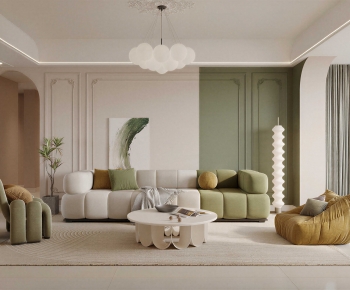 French Style A Living Room-ID:338740112