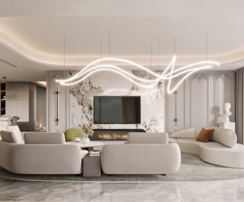 Modern A Living Room-ID:257126097