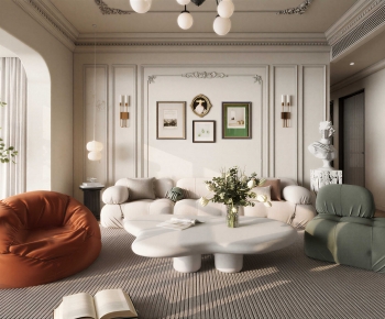 French Style A Living Room-ID:133049963