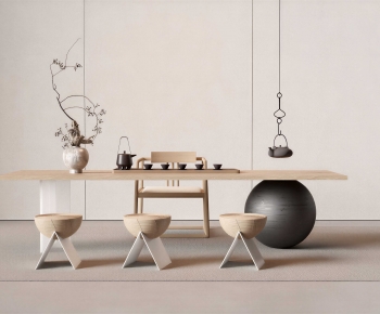 Wabi-sabi Style Tea Tables And Chairs-ID:263175014