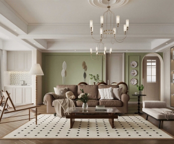 French Style A Living Room-ID:624249947