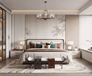 New Chinese Style Bedroom-ID:552808055