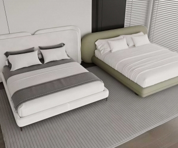 Modern Double Bed-ID:716708908