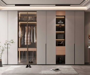 Modern Clothes Storage Area-ID:159152035