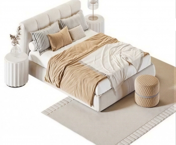 Modern Double Bed-ID:601532944