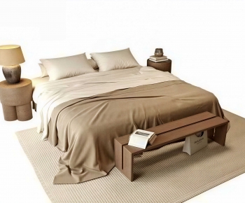 Modern Double Bed-ID:470741995