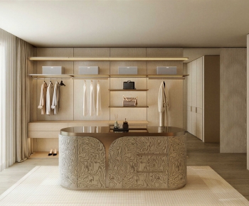 Modern Clothes Storage Area-ID:502464068