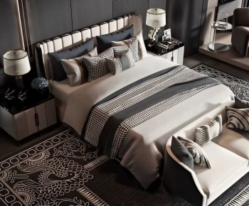 Modern Double Bed-ID:752258066