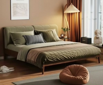 Modern Double Bed-ID:944279918