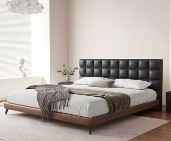 Modern Double Bed-ID:429436923