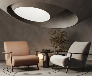 Wabi-sabi Style Lounge Chair-ID:134639028