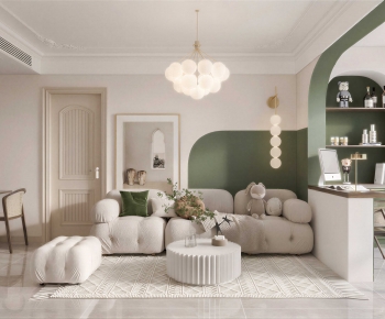 Modern A Living Room-ID:380209925