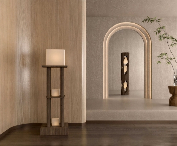 Wabi-sabi Style Floor Lamp-ID:965887076