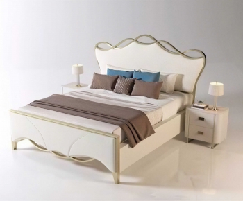 European Style Double Bed-ID:884500035