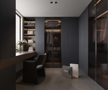 Modern Clothes Storage Area-ID:469516043