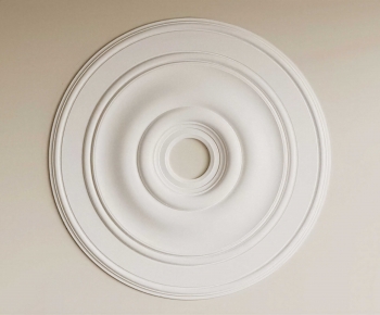 European Style Plaster Carved Top Plate-ID:103133923