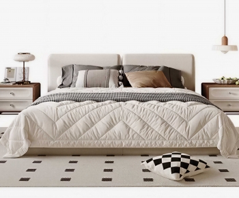 Modern Double Bed-ID:665159945